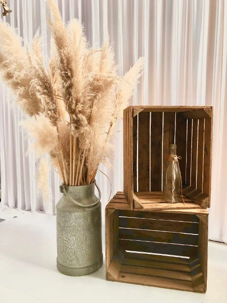 cagette en bois mariage evenement champetre