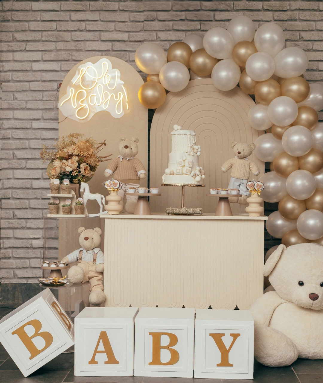 la petite parenthese - bebe decoration gender reveal - baby shower - anniversaire creme chocolat