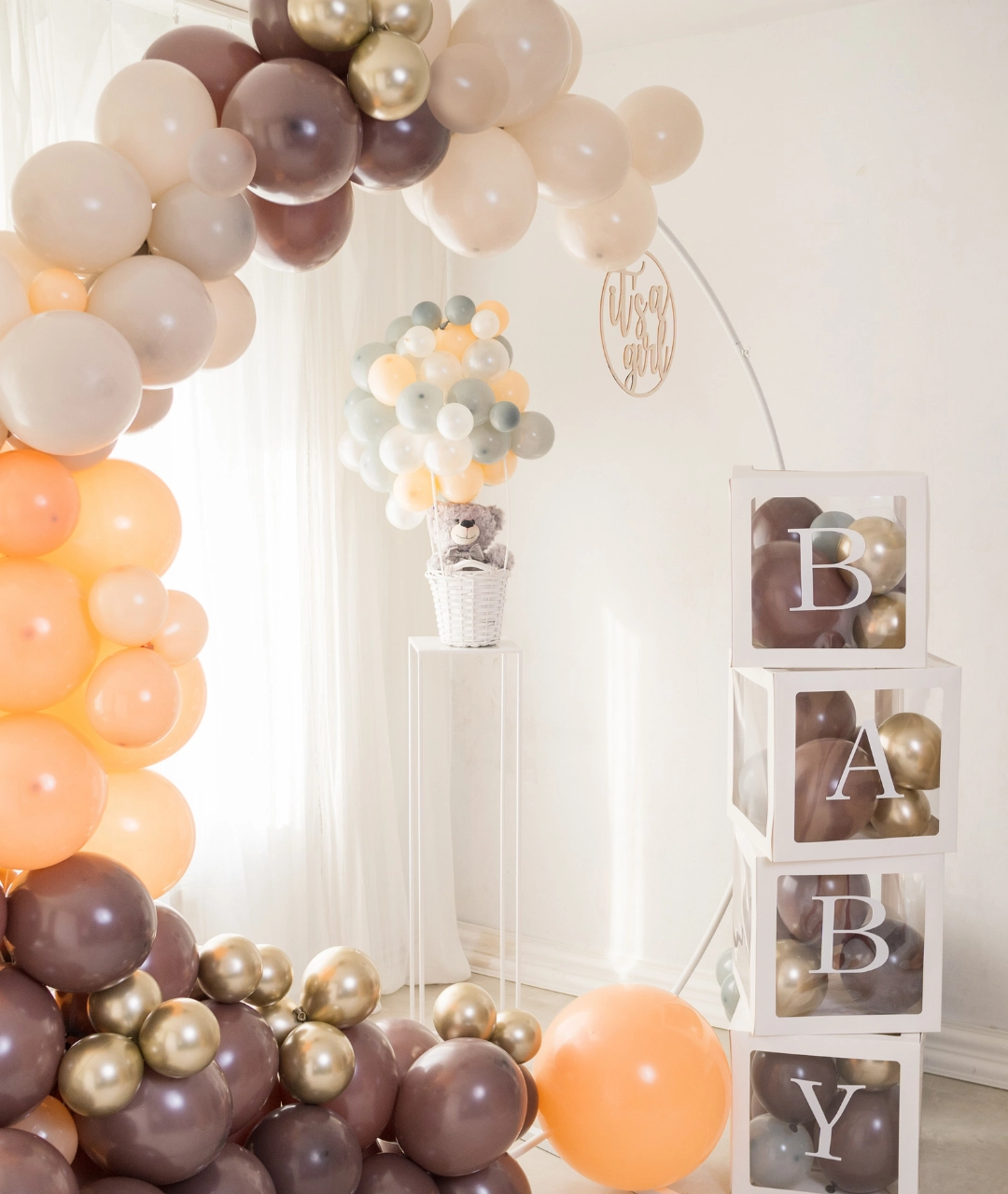 la petite parenthese - bebe decoration gender reveal - baby shower - anniversaire dés cube baby shower