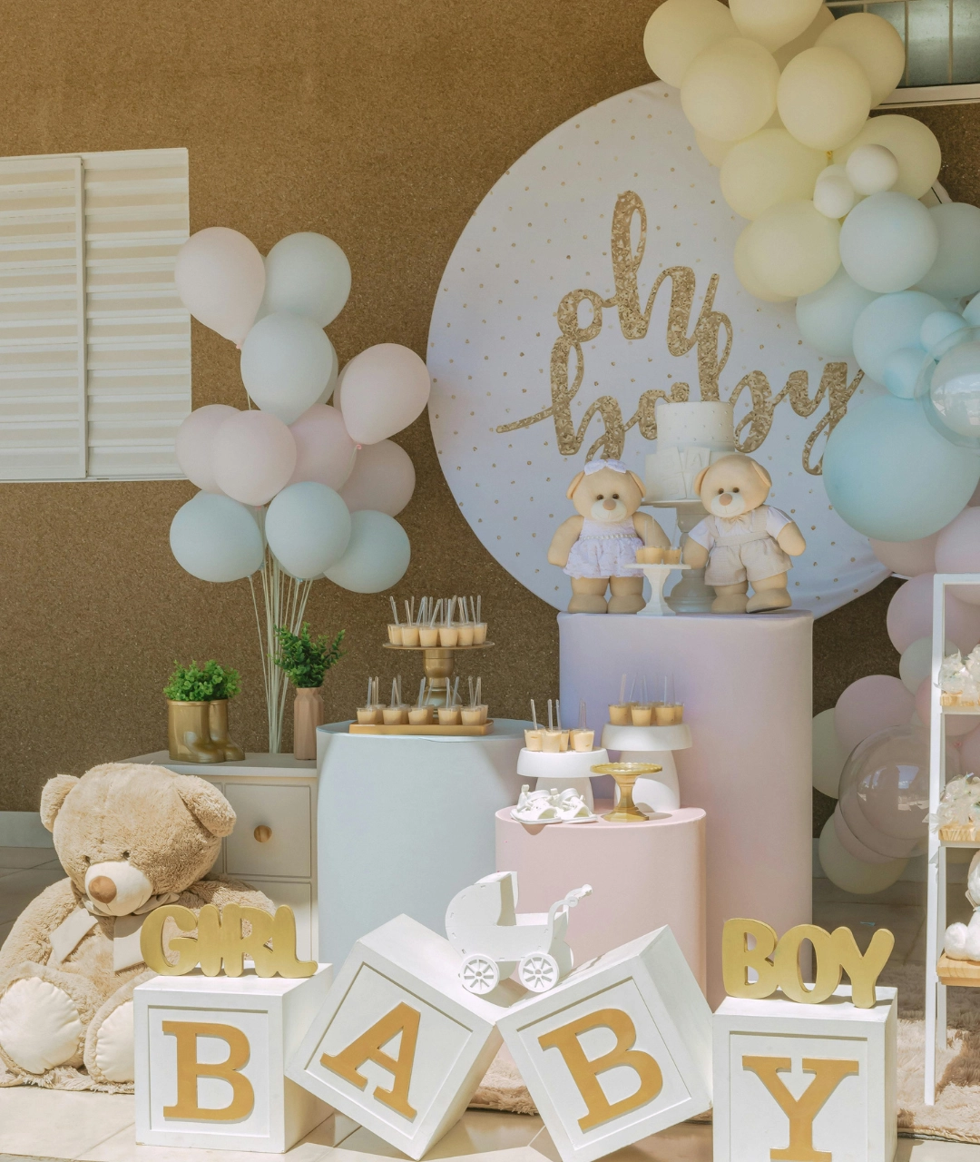 la petite parenthese - bebe decoration gender reveal - baby shower - anniversaire baby shower
