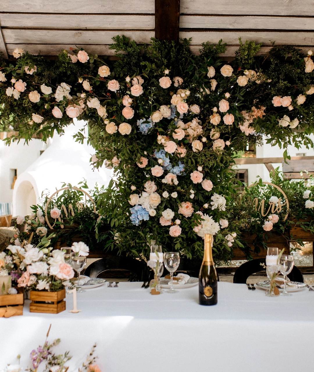 la petite parenthese - evenementiel - moselle - forbach freyming metz - mariage - mariés champetre boheme fleurs roses